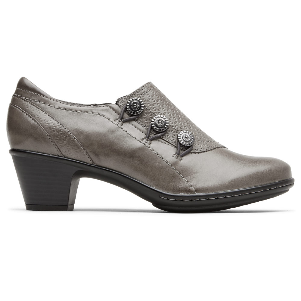 Rockport Singapore Womens Wedges - Cobb Hill Kailyn High Vamp Grey - SA9468132